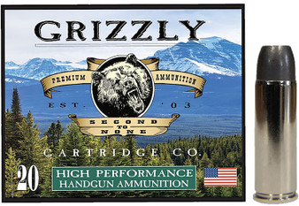 Grizzly Ammo GC45C+P14   45Colt+P 335gr Wide Long Nose Gas Check 20 Per Box/10 Case