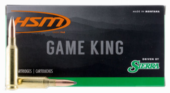 HSM 65CREEDMOOR1N Game King  6.5 Creedmoor 140 gr Sierra GameKing Spitzer Boat Tail 20 Per Box/ 25 Case