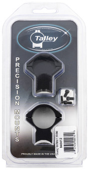 Talley 940412 Scope Mount/Ring Combo  Black Anodized Aluminum 1" Tube Browning T-Bolt Medium Rings 0 MOA