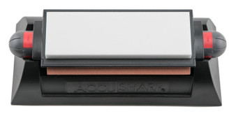 AccuSharp 025C Tri-Stone Deluxe Sharpening System Coarse, Medium, Fine Diamond, Alumina, Ceramic Sharpener Rubber Handle