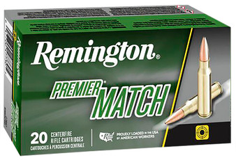 Remington Ammunition 21503 Premier Match 300Blackout 125gr Sierra MatchKing Open Tip Match 20 Per Box/10 Case