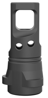 Breek Arms BRK4330 Echo Single Port Muzzle Brake Black Nitride Steel 1/2"x28 Threads 223 Cal/5.56mm Compatible w/ Breek-LOK 3QD