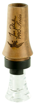 Duck Commander DCPROTW Jase Pro Series  Double Reed Mallard Hen Sounds Attracts Ducks Natural Tigerwood