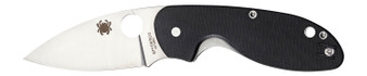 Spyderco C216GP Efficient  2.98" Folding Drop Point Plain 8Cr13MoV SS Blade Black G10 Handle Includes Pocket Clip