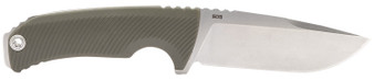 S.O.G SOG17060143 Tellus FX 4.20" Fixed Clip Point Plain Stonewashed Cryo 440C SS Blade, Olive Drab Textured GRN Handle, Blister Pkg