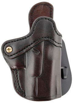 1791 Gunleather ORPDH21SBRR BH2.1 Optic Ready OWB Size 2.1 Signature Brown Leather Paddle Compatible w/Glock 17/Springfield XD/S&W Shield Right Hand