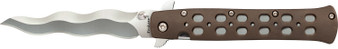 Cold Steel CS-26SK4 Ti-Lite  4" Folding Plain Kris AUS 10A Steel Blade/Flat Dark Earth Griv-Ex Handle