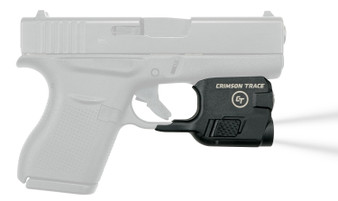 Crimson Trace 0182901 Lightguard  Polymer Compatible w/Glock 42/43/43X/48, 110 Lumens White LED, Trigger Guard Mount