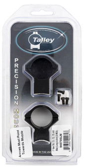 Talley 940700LM Scope Mount/Ring Combo  Black Anodized Aluminum 1" Tube Remington 700/721/722/725/40X Medium Rings Long Action 20 MOA
