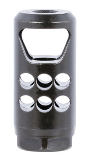 Ruger 90698 Hybrid Muzzle Brake Matte Black Steel 1/2"x28 Threads, 2.20" OAL 1" Diameter, 35 Cal