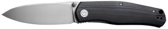 Civivi Knives C22007-1 Sokoke  EDC 3.35" Folding Drop Point Plain Bead Blasted 14C28N Steel Blade, Black G10 Handle