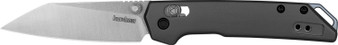 Kershaw 2051R Iridium Mini 3" Folding Reverse Tanto Plain Stonewashed D2 Steel Blade, Gray Anodized Aluminum Handle