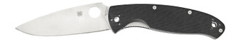 Spyderco C142GP Resilience  4.20" Folding Drop Point Plain 8Cr13MoV SS Blade Black G10 Handle Includes Pocket Clip