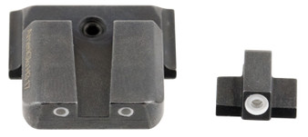 AmeriGlo SW801 Classic Tritium Sight Set for Smith & Wesson M&P  Green Tritium White Outline Front Sight-Green Tritium White Outline Rear Sight