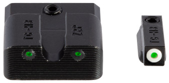 TruGlo TG231MP3W Tritium Pro  Black | Green Tritium White Outline Front Sight Green Tritium Rear Sight