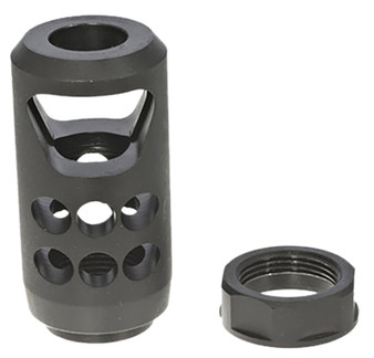 Ruger 90641 American Muzzle Brake Black Matte Steel 11/16"x24 Threads, 2.20" OAL, 1" Diameter 45-70 Gov/450 Bushmaster