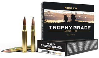 Nosler 60055 Trophy Grade  30-06Springfield 150gr Nosler Spitzer Partition 20 Per Box/10 Case