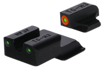 TruGlo TG231MP4C Tritium Pro  Black | Green Tritium Orange Outline Front Sight Green Tritium Rear Sight