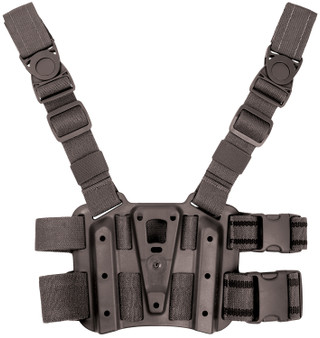 Blackhawk 432000PBK Tactical Holster Platform Black Carbon Fiber Leg Mount Fits Blackhawk Concealment/Duty Holsters