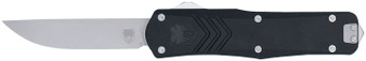 CobraTec Knives MBLKFSXGEN3DNS FS-X Gen III Medium 3" OTF Drop Point Plain Stonewashed D2 Steel Blade, 4.68" Aluminum Handle