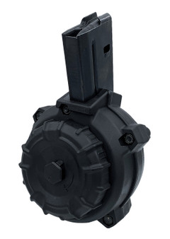 ProMag DRMA108   50rd Drum 6.8 SPC Fits AR-15 Black DuPont Zytel Polymer