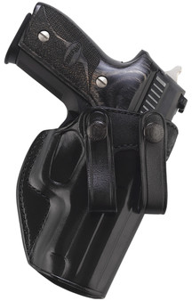 Galco SUM270B Summer Comfort  IWB Black Leather Belt Loop Fits Browning Hi-Power/Springfield SA-35/Girsan MC P35/Match Right Hand