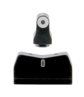 XS Sights GL0004S5 DXT Big Dot Night Sights fits Glock  Black | Green Tritium White Outline Front Sight Green Tritium White Outline Bar Rear Sight