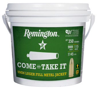 REM R23743      9MM 115G  FMJ 350RD BUCKET   350/4