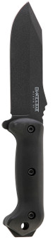 Ka-Bar BK10 Becker Crewman 5.50" Fixed Clip Point Plain Black 1095 Cro-Van Blade, Black Ultramid Handle, Includes Sheath