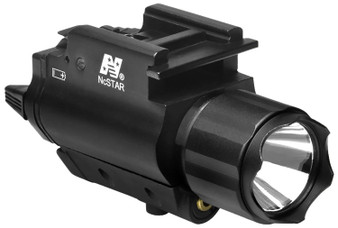 NcStar AQPFLSG Flashlight & Green Laser  Black Anodized 200 Lumens White Cree LED