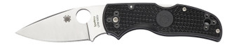 Spyderco C41PBK5 Native 5 Lightweight 2.95" Folding Spear Point Plain CPM S35VN SS Blade Black Bi-Directional Texturing FRN Handle Includes Pocket Clip