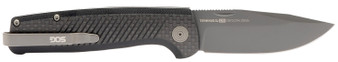 S.O.G SOGTM1006BX Terminus SJ LTE 2.90" Folding Plain Black TiNi S35VN SS Blade, Graphite Textured G10 Handle