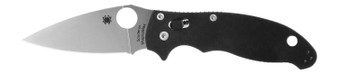 Spyderco C101GP2 Manix 2  3.37" Folding Drop Point Plain CPM S30V SS Blade Black G10 Handle Includes Pocket Clip