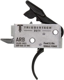 TriggerTech AH9SDB33NNC Duty  Curved Trigger Single-Stage 3.50 lbs Draw Weight Fits AR-9