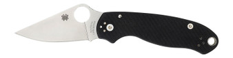 Spyderco C223GP Para 3  2.95" Folding Clip Point Plain Satin CPM S45VN SS Blade/ Black G10 Handle Includes Pocket Clip
