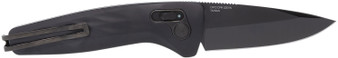 S.O.G SOG15730157 One-Zero Auto 3.10" Folding Plain Black Chrome CPM S35VN SS Blade/ Black Aluminum Handle