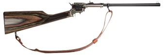 Heritage Mfg BR22M6B16HSLS Rough Rider Rancher Full Size 22 LR/22 WMR 6rd 16" Black Oxide Alloy Steel Barrel, Black Oxide Aluminum Receiver, Fixed Wood Stock
