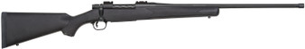 Mossberg 28248 Patriot  Full Size 7mm PRC 3+1 24" Matte Blued Fluted Threaded Barrel, Drilled & Tapped Matte Blued Stainless Steel Receiver, Black Fixed Synthetic Stock