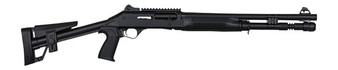 Panzer Arms PAM4TSSBSS M4 12 Gauge Semi-Auto 3" 5+1 18.50" Black Barrel, Black Aluminum Receiver w/Picatinny Rail, Black Skeleton Synthetic Stock & Grip