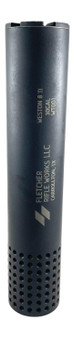 Fletcher Rifle Works WESTON8BLK Weston-8 30Cal 1.62" Black Stainless Steel 1.375"x24