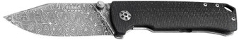 Boker 111103DAM Tiger-Damast  Pocket 3.35" Damascus Blade Micarta Handle