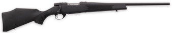 Weatherby VYT223RR0T Vanguard Synthetic Compact 223 Rem 5+1 20" Matte Blued #1 Threaded Barrel, Matte Blued Drilled & Tapped Steel Receiver, Black Adjustable Synthetic Stock