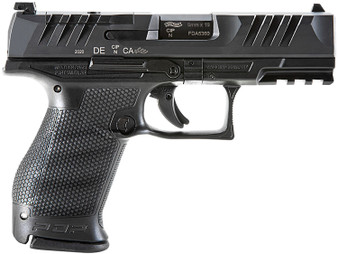 Walther Arms 2854686 PDP  Compact Frame 9mm Luger 10+1 4" Black Steel Barrel, Black Optic Ready/Serrated Steel Slide, Black Polymer Frame w/Picatinny Rail, Textured Polymer Grip, Ambidextrous