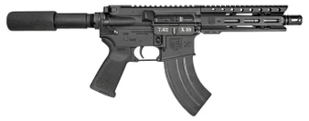 Diamondback DB1912O001 DB15  7.62x39mm 28+1 7", Black, Carbon Lower, 6" M-LOK Handguard, Padded Buffer Tube, Magpul Grip
