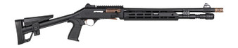 Panzer Arms PAM4CSBBTMFSS M4 Speed Pro 12 Gauge Semi-Auto 3" 5+1 18.50" Black Ported Barrel, Black Aluminum Receiver w/Picatinny Rail, M-LOK Handguard, Skeleton Stock, Black Polymer Grip
