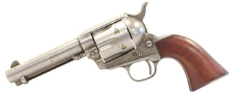 Taylors & Company 555136 1873 Cattleman 357 Mag Caliber with 4.75" Barrel, 6rd Capacity Cylinder, Overall Antique Finish Steel & Walnut Grip