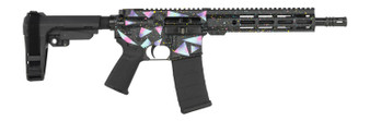 Shark Coast Tactical SCC07237MIA-P Miami  5.56 NATO 30+1 10.50" Black Nitride Threaded Barrel, Aluminum Receiver w/Picatinny Rail, M-LOK Handguard, Polymer SB Tactical SBA3 Brace, Polymer Grip