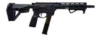 Freedom Ordance FX9P10E-BLK FX9P Elite 9mm Luger 10" Black Nitride Threaded Barrel, Black Anodized Aluminum Receiver w/Picatinny Rail, M-LOK Handguard, Black Polymer SB Tactical SBA5 Brace, Black Poly
