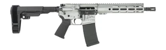 Shark Coast Tactical SCC07411LOD-P Liberty Or Death  5.56 NATO 30+1 10.50" Black Nitride Threaded Barrel, Laser Engraved Aluminum Receiver w/Picatinny Rail, M-LOK Handguard, Polymer SB Tactical SBA3 B