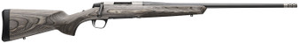 Browning 036092294 X-Bolt 2 Hunter Full Size 6.5 PRC 3+1 24" Matte Blued Threaded Sporter Barrel, Drilled & Tapped Stainless Steel Receiver, Fixed Gray Laminate Stock, Radial Muzzle Brake